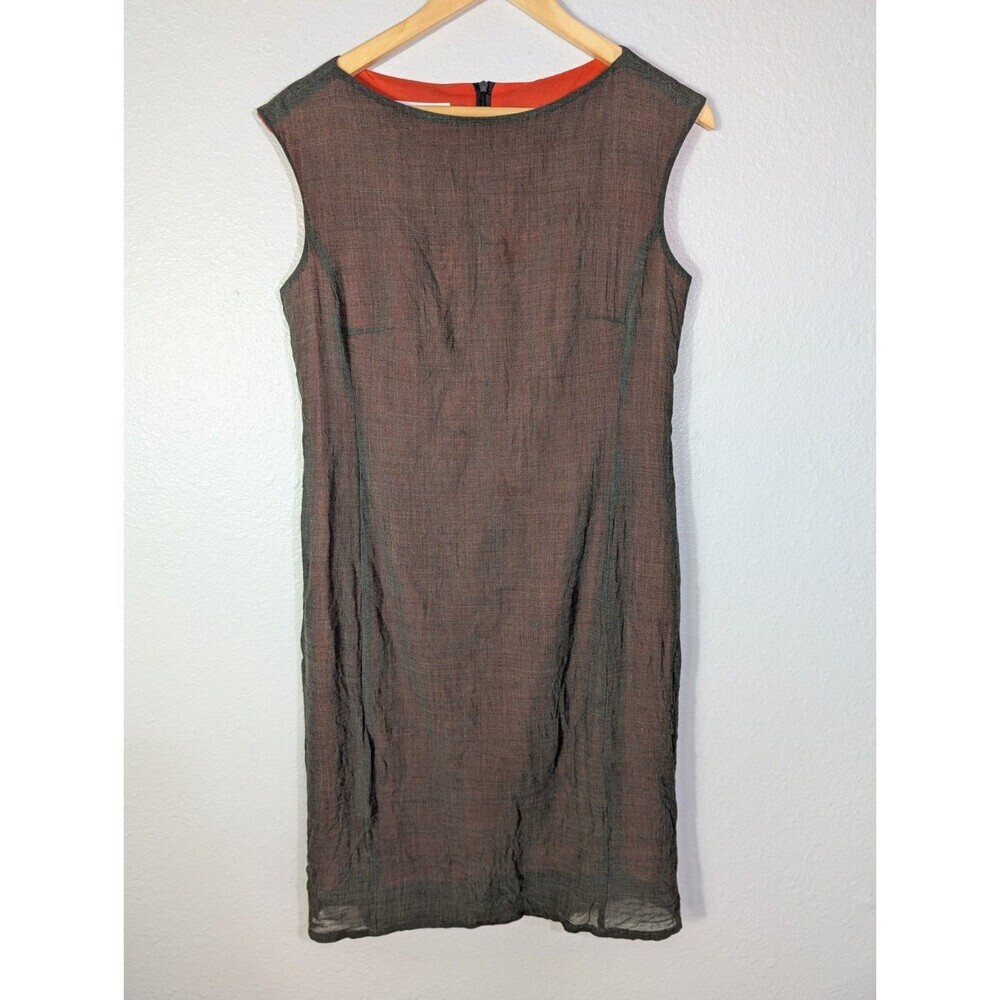Rene Lezard Wool Sleeveless Sheath Dress Size 10